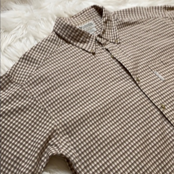 Columbia Short  Sleeved Button Down Shirt, plaid - Picture 2 of 9